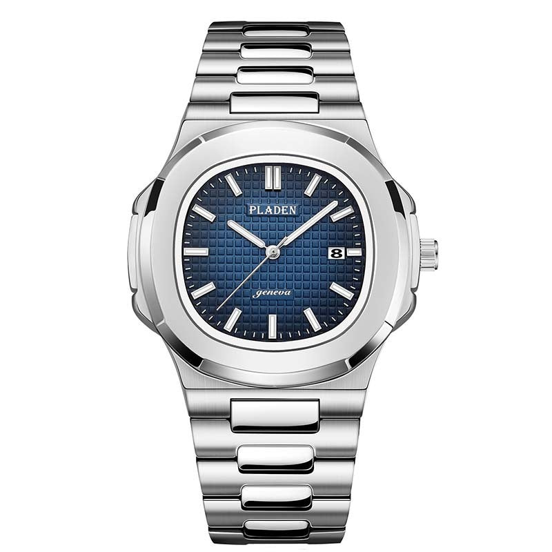Classic Waterproof Quartz Watch – Stainless Steel, Elegant Design for Men