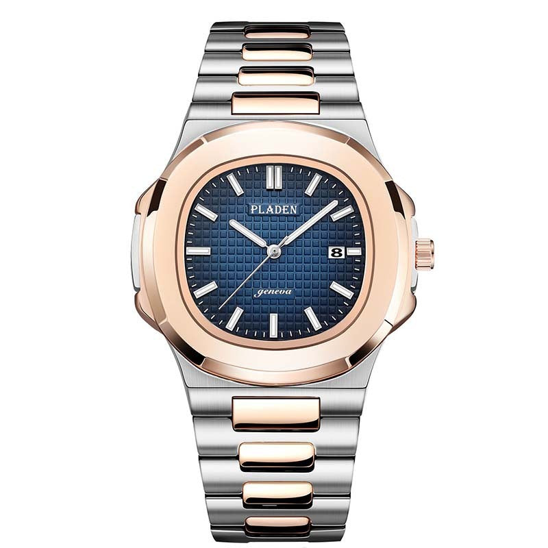 Classic Waterproof Quartz Watch – Stainless Steel, Elegant Design for Men