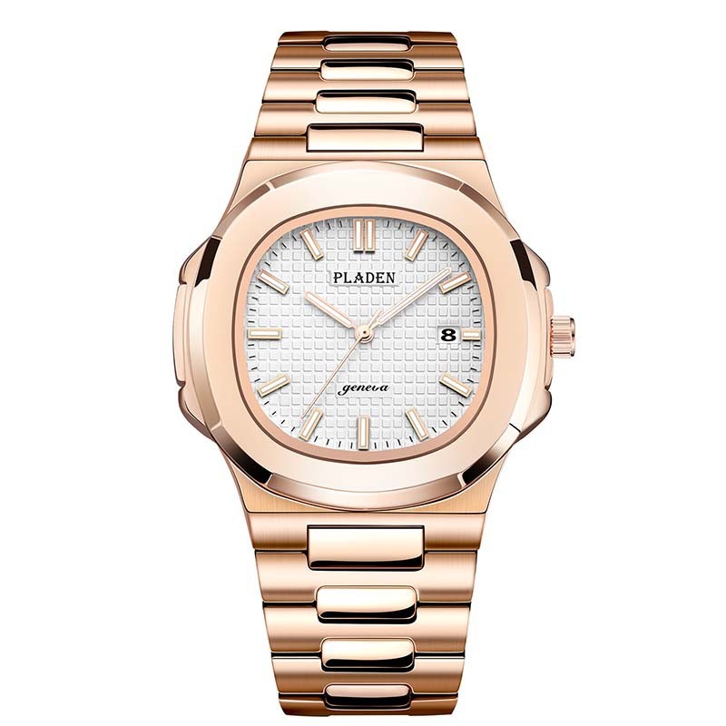 Classic Waterproof Quartz Watch – Stainless Steel, Elegant Design for Men