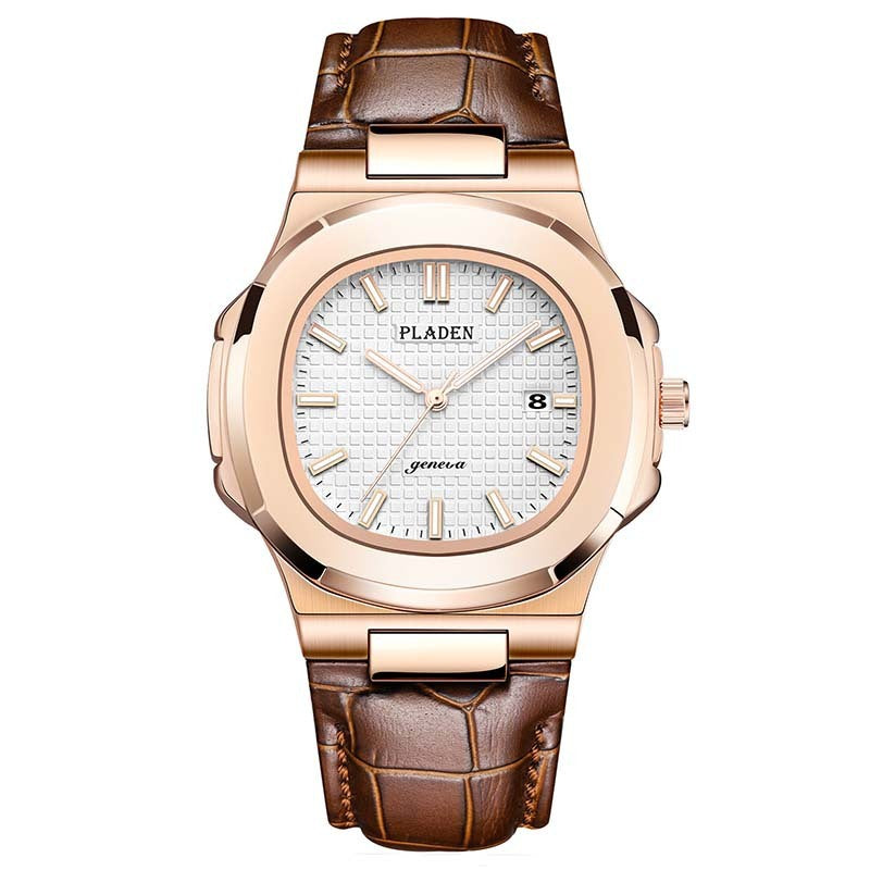 Classic Waterproof Quartz Watch – Stainless Steel, Elegant Design for Men