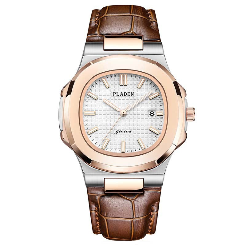 Classic Waterproof Quartz Watch – Stainless Steel, Elegant Design for Men