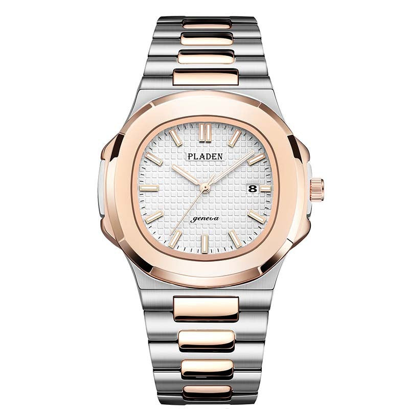 Classic Waterproof Quartz Watch – Stainless Steel, Elegant Design for Men