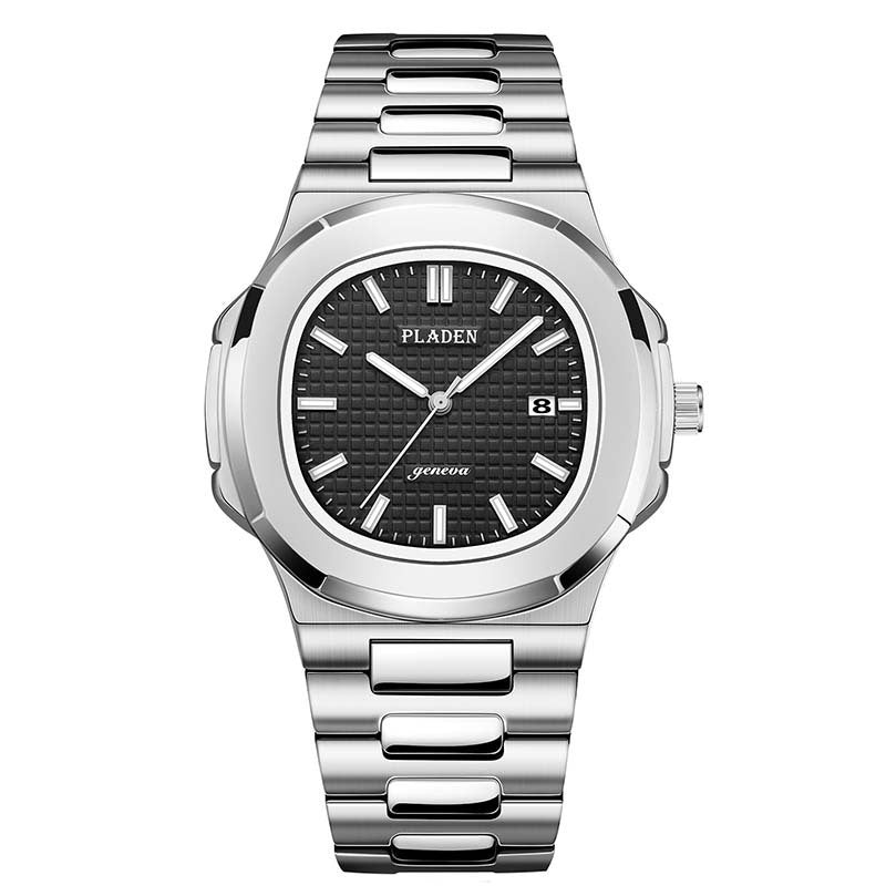 Classic Waterproof Quartz Watch – Stainless Steel, Elegant Design for Men