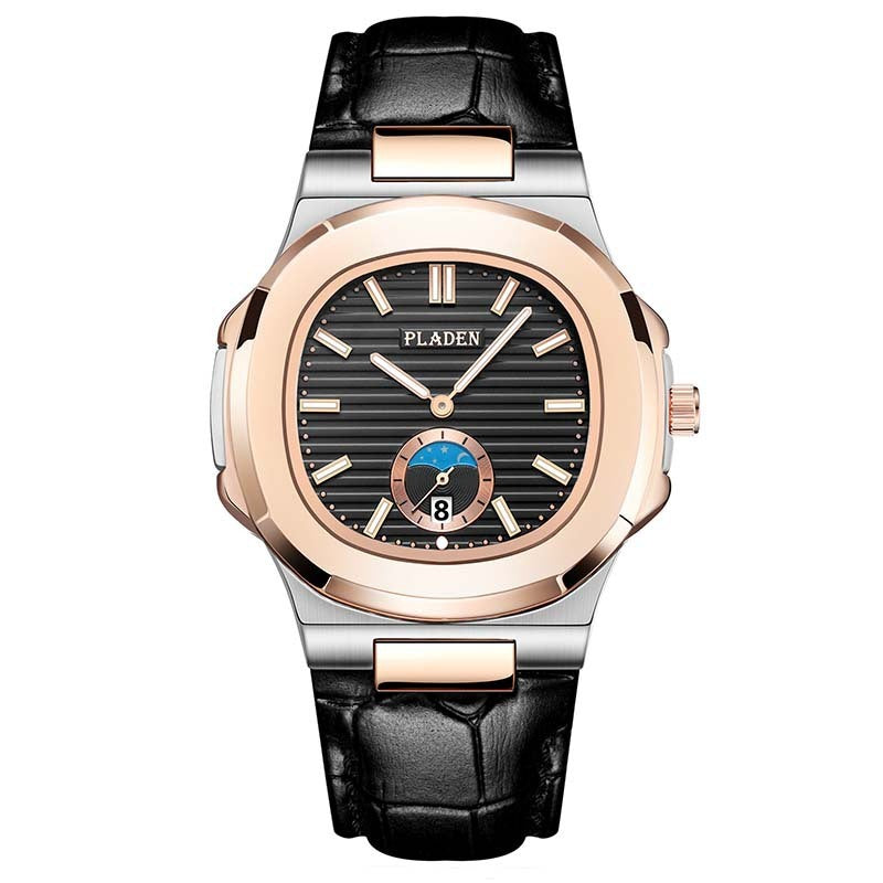 Classic Waterproof Quartz Watch – Stainless Steel, Elegant Design for Men