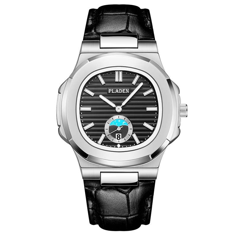 Classic Waterproof Quartz Watch – Stainless Steel, Elegant Design for Men