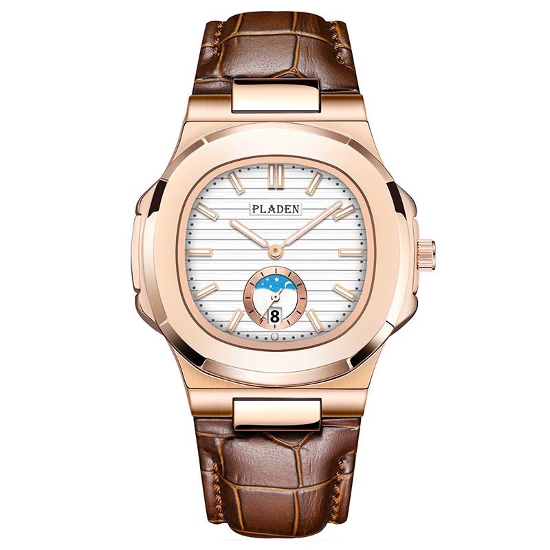 Classic Waterproof Quartz Watch – Stainless Steel, Elegant Design for Men