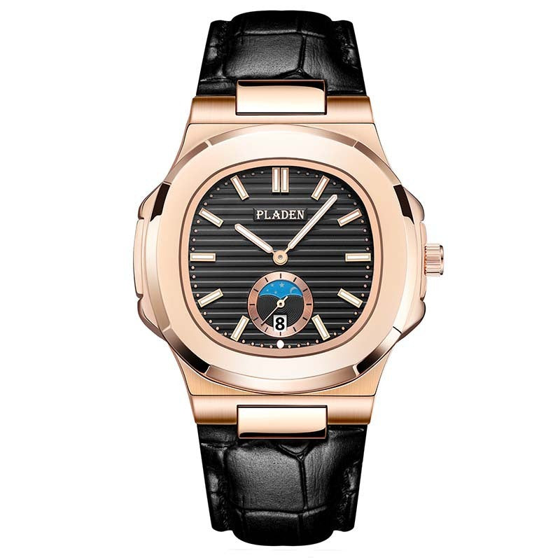 Classic Waterproof Quartz Watch – Stainless Steel, Elegant Design for Men
