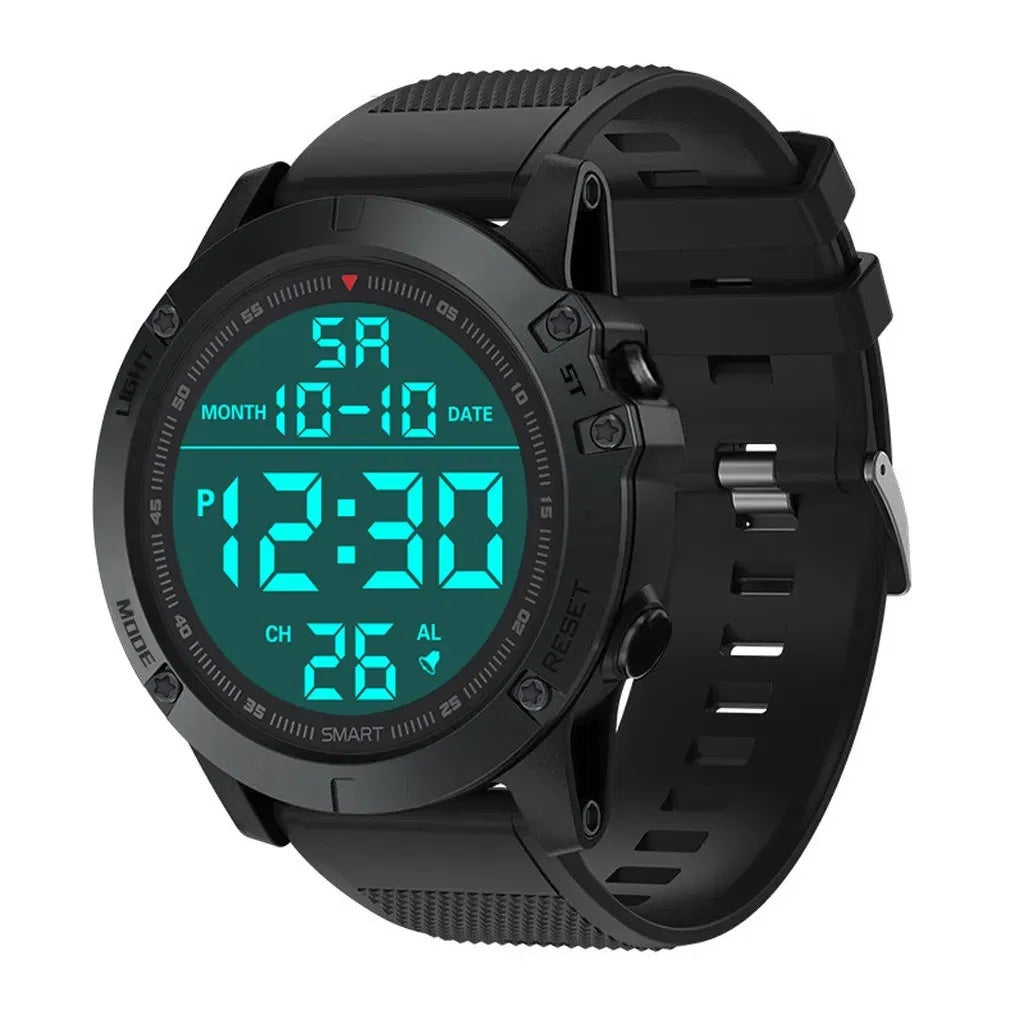 Tactical Waterproof Digital Sports Watch for Men – Military Style with LED Backlight
