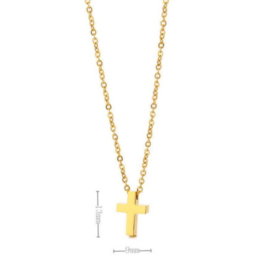 Classic Cross Pendant Female Simple Necklace